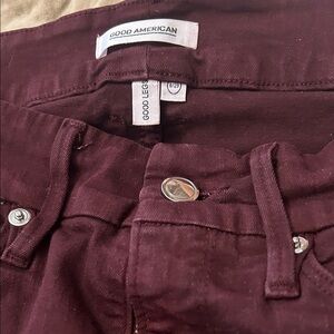 Good American Women's Skinny Jeans - Burgundy
